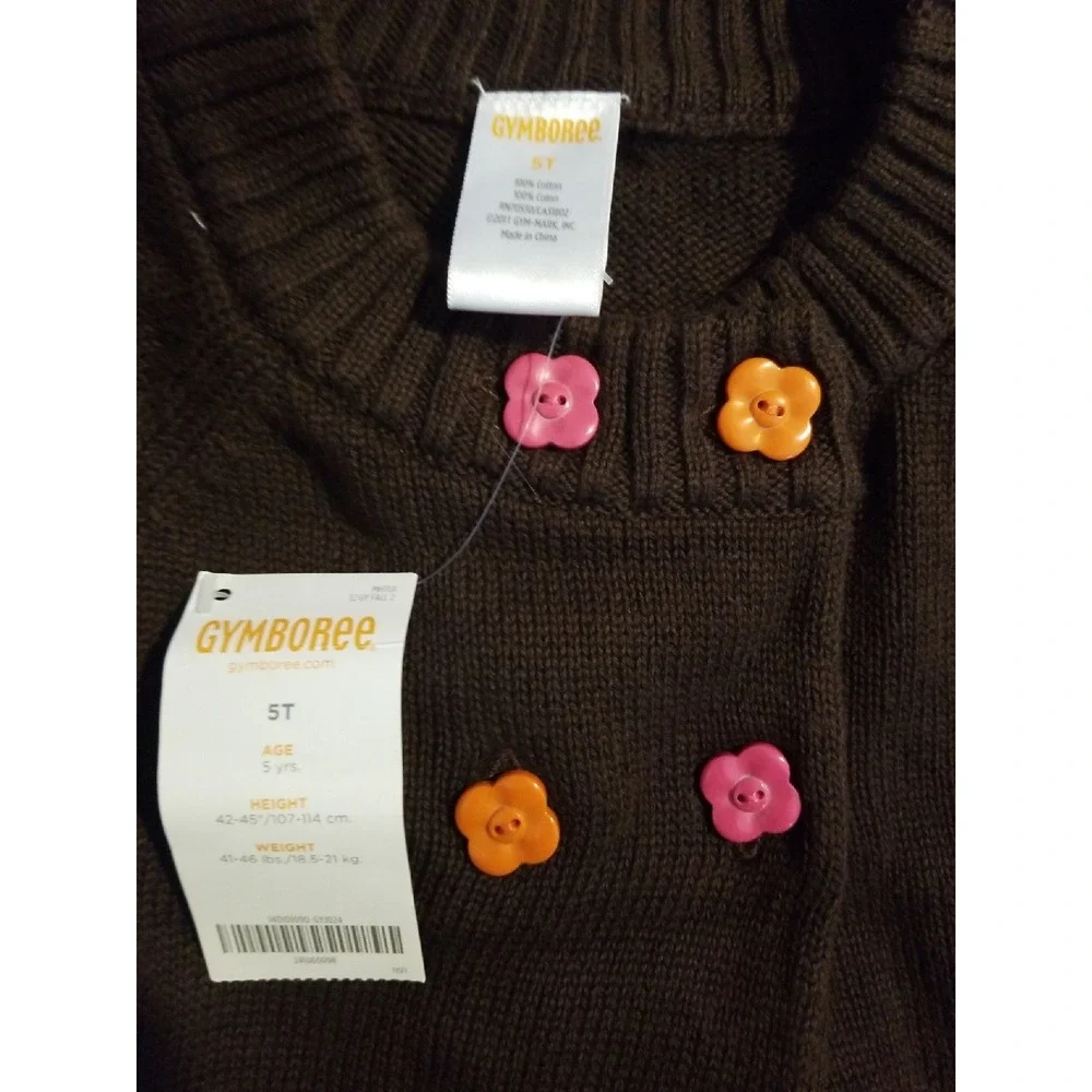 Gymboree woodland‎ friends sweater 5t nwt
